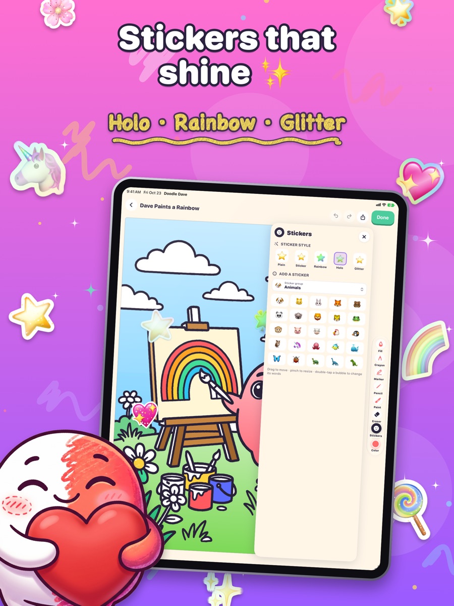 Stickers on iPad